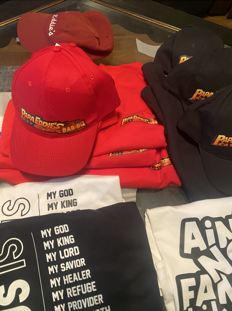 More Papa Eddie’s branded merchandise